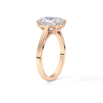 Radiant Cut 2.78 Carat Moissanite Ring – Solitaire Style in Gold