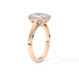 Radiant Cut 2.78 Carat Moissanite Ring – Solitaire Style in Gold