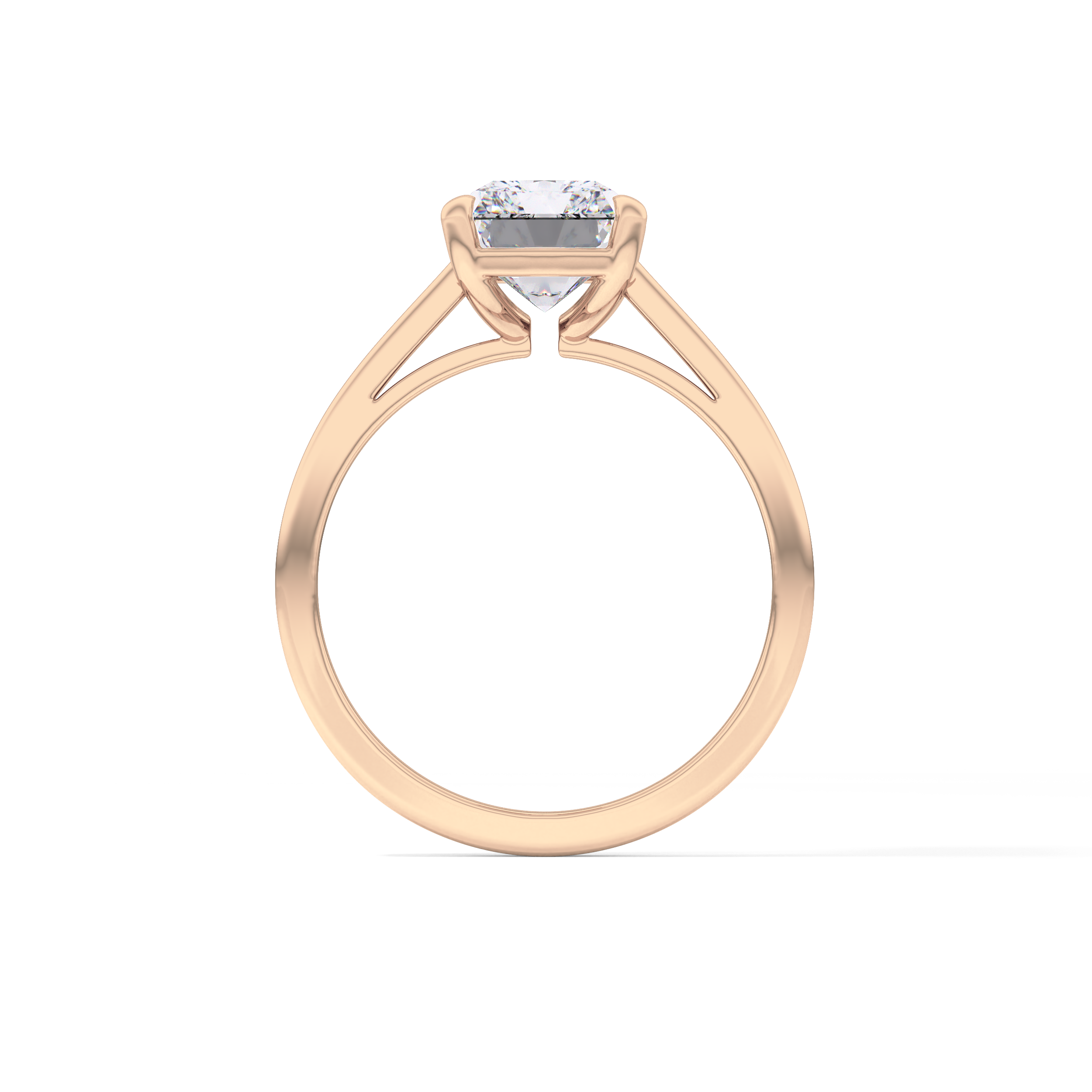 Radiant Cut 2.78 Carat Moissanite Ring – Solitaire Style in Gold