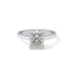 Radiant Cut 2.78 Carat Moissanite Ring – Solitaire Style in Gold