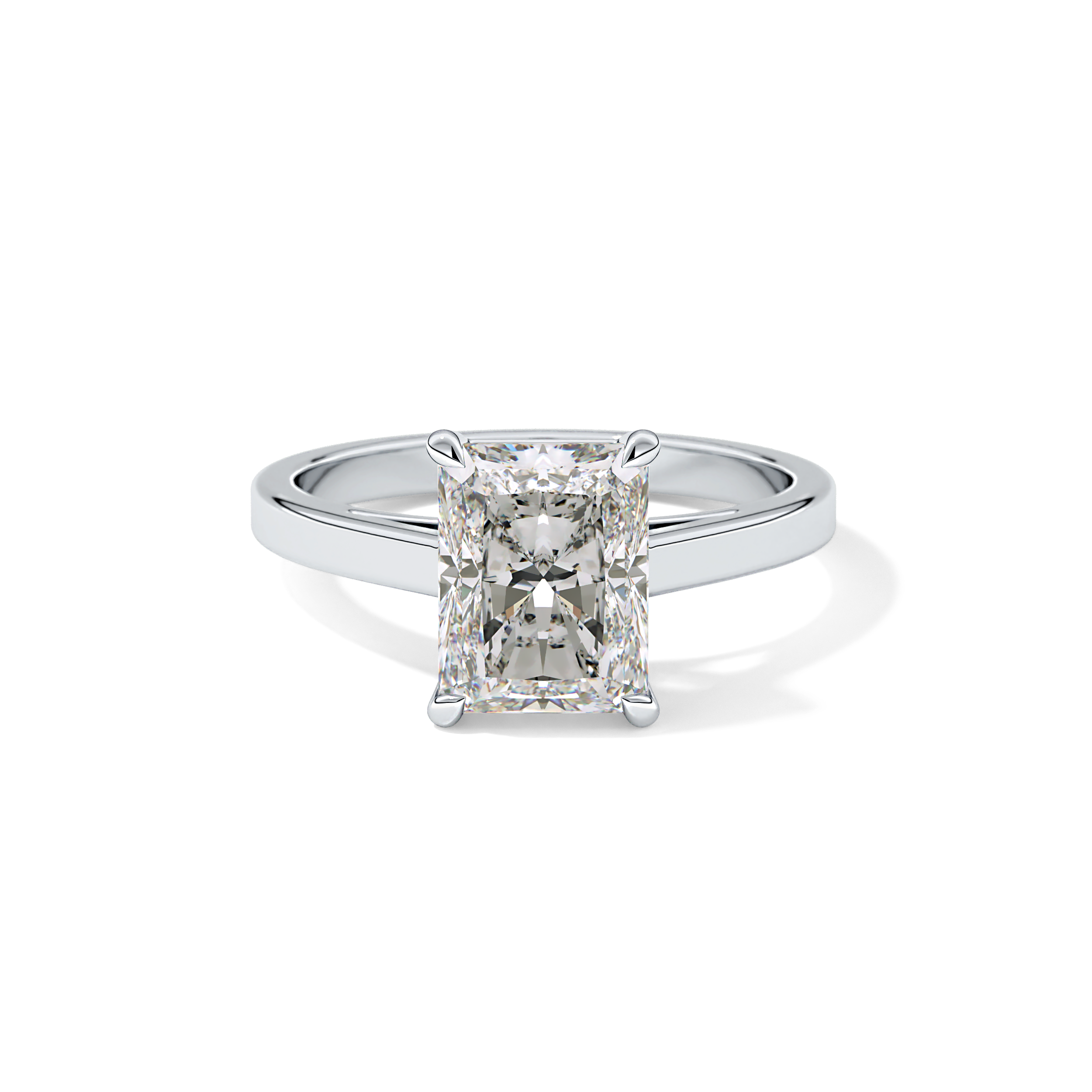 Radiant Cut 2.78 Carat Moissanite Ring – Solitaire Style in Gold