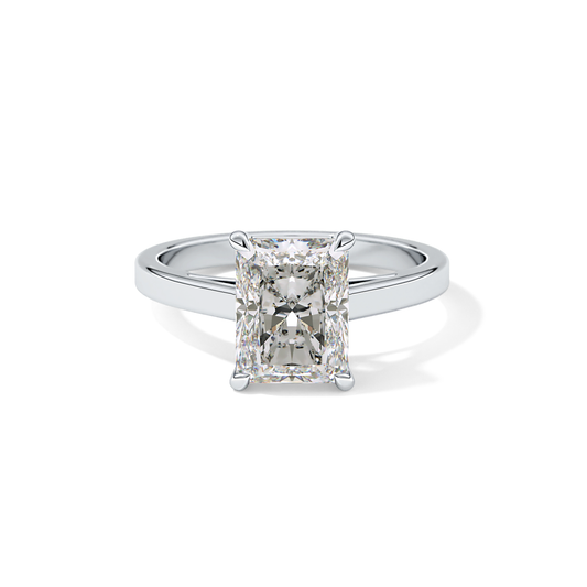 Radiant Cut 2.78 Carat Moissanite Ring – Solitaire Style in Gold
