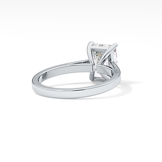 Radiant Cut 2.78 Carat Moissanite Ring – Solitaire Style in Gold