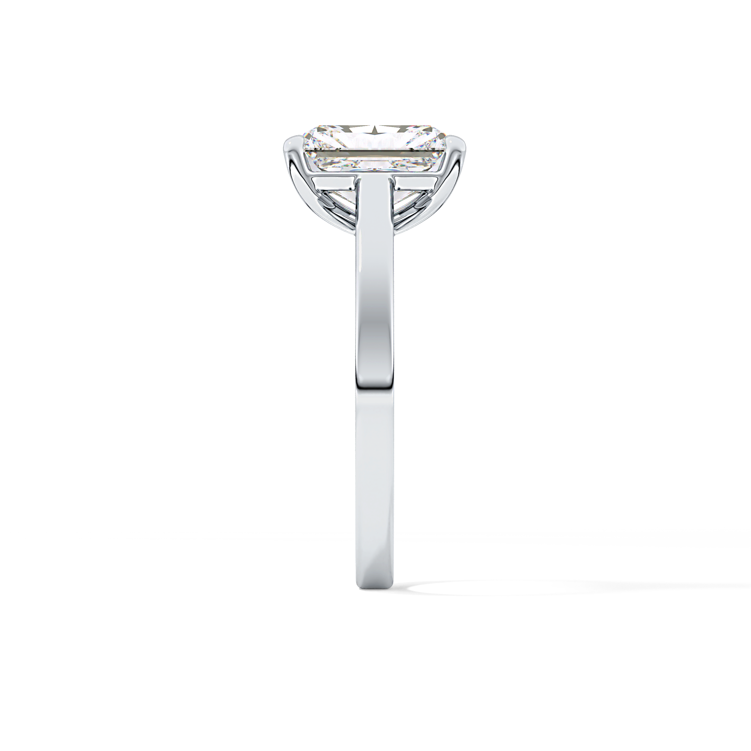 Radiant Cut 2.78 Carat Moissanite Ring – Solitaire Style in Gold