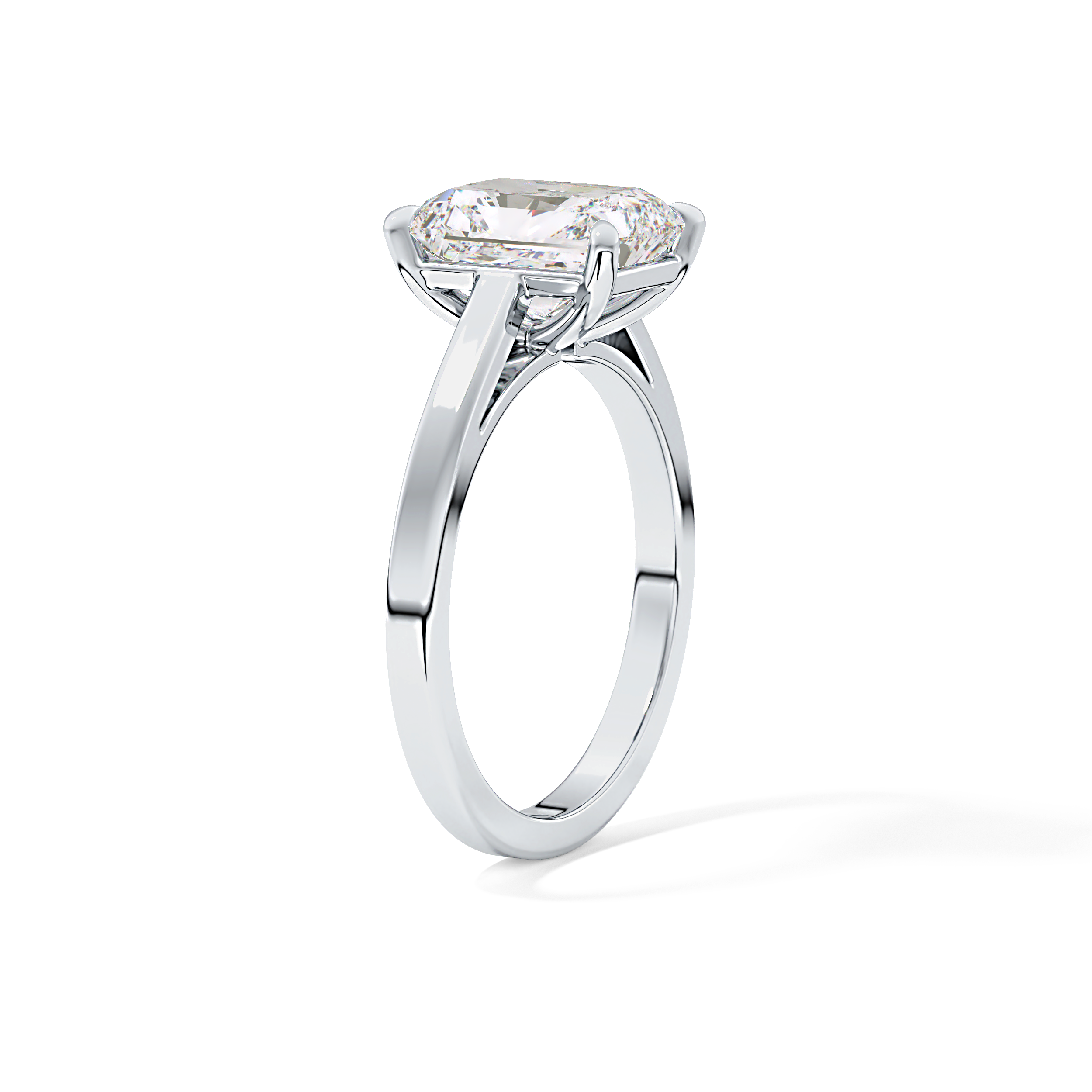 Radiant Cut 2.78 Carat Moissanite Ring – Solitaire Style in Gold