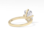 Radiant Cut 3.45 Carat Moissanite Ring – Solitaire Style in Gold