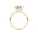 Radiant Cut 3.45 Carat Moissanite Ring – Solitaire Style in Gold