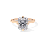 Radiant Cut 3.45 Carat Moissanite Ring – Solitaire Style in Gold