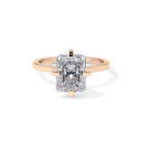 Radiant Cut 3.45 Carat Moissanite Ring – Solitaire Style in Gold