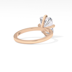 Radiant Cut 3.45 Carat Moissanite Ring – Solitaire Style in Gold