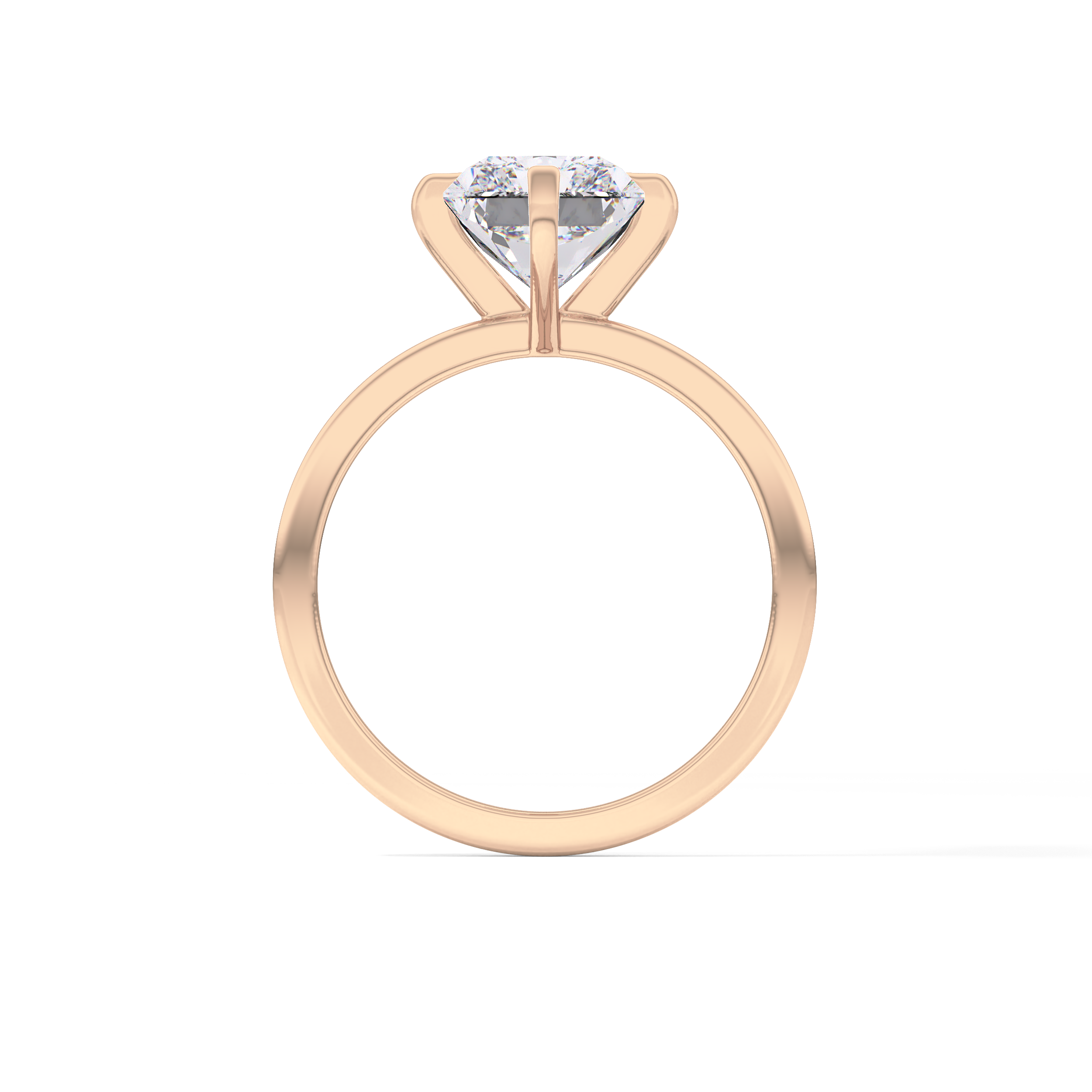 Radiant Cut 3.45 Carat Moissanite Ring – Solitaire Style in Gold