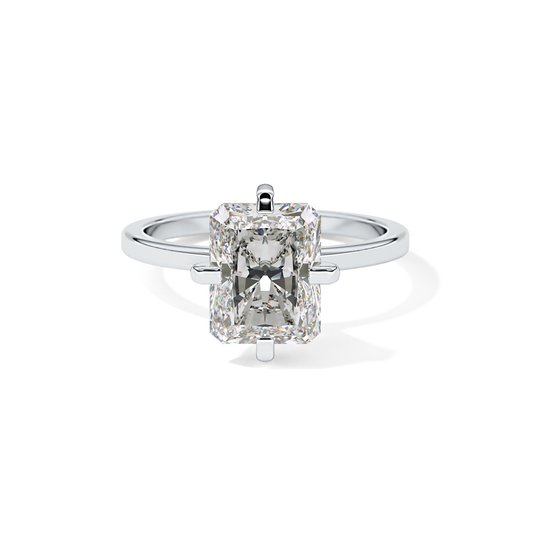Radiant Cut 3.45 Carat Moissanite Ring – Solitaire Style in Gold