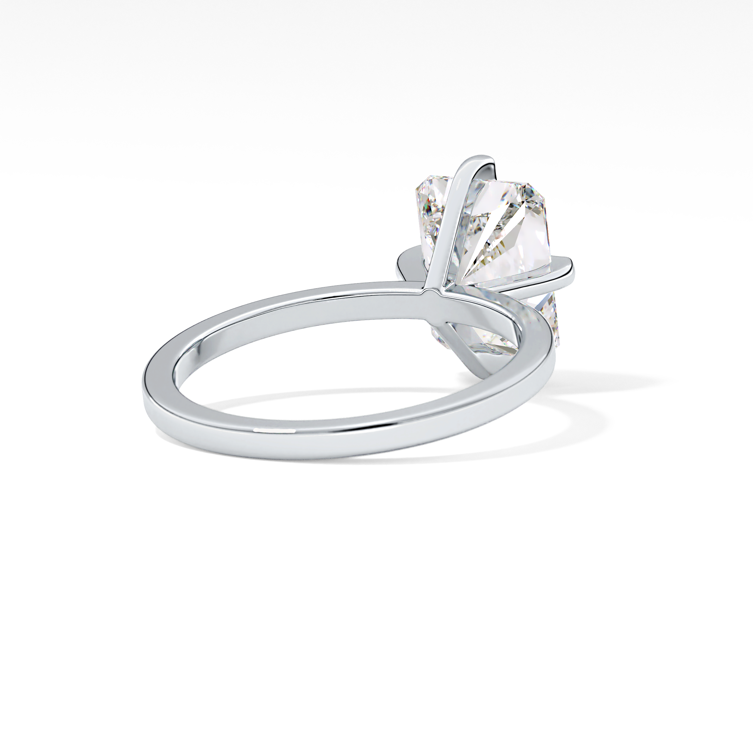 Radiant Cut 3.45 Carat Moissanite Ring – Solitaire Style in Gold