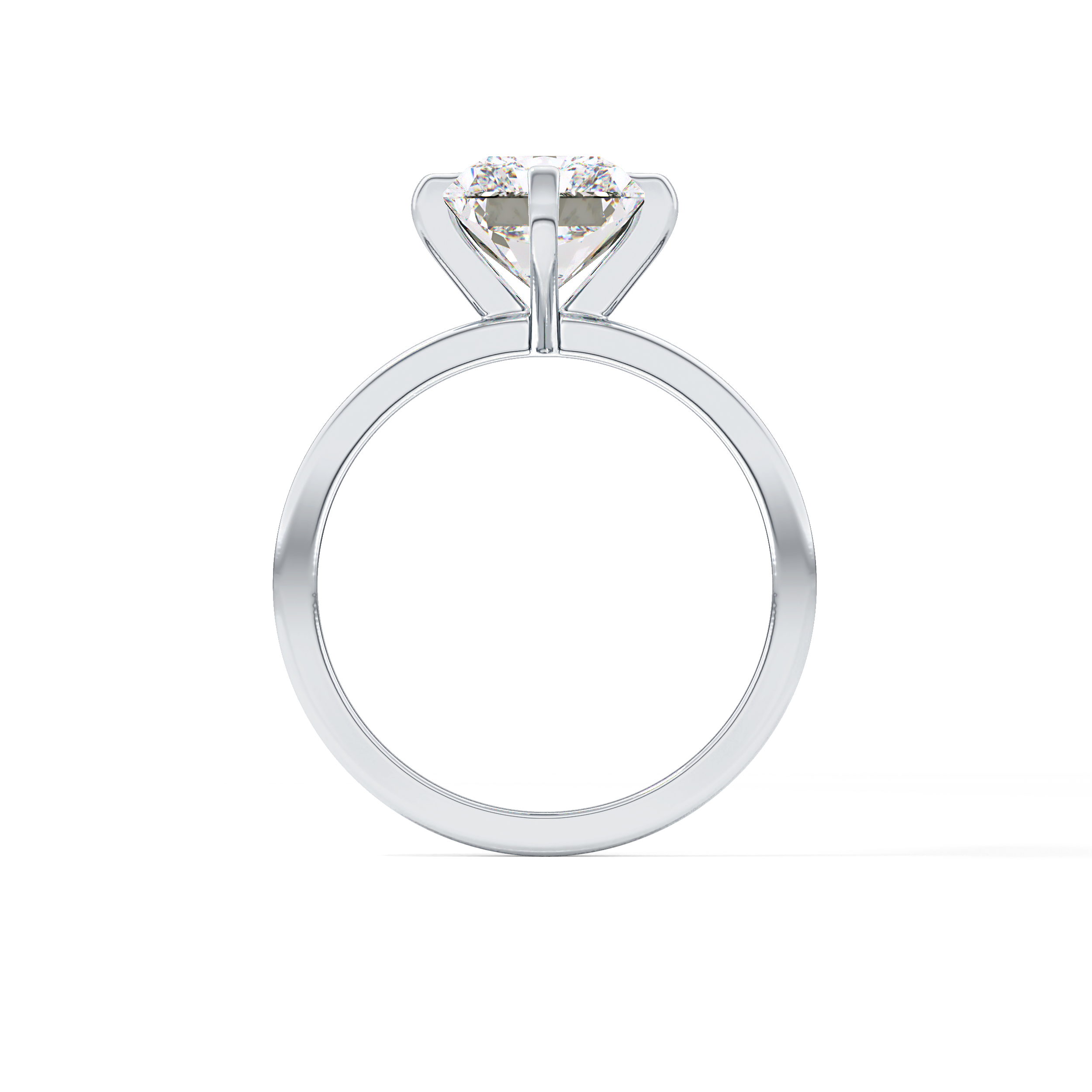 Radiant Cut 3.45 Carat Moissanite Ring – Solitaire Style in Gold