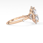 Cushion Cut 4.05 Carat Moissanite Ring – Halo Setting in Gold