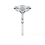 Cushion Cut 4.05 Carat Moissanite Ring – Halo Setting in Gold