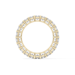 Full Eternity Wedding Band with 3.83 TCW Princess Cut Moissanite – Yellow, White, or Rose Gold