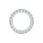 Full Eternity Wedding Band with 3.83 TCW Princess Cut Moissanite – Yellow, White, or Rose Gold