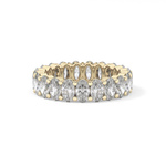 Full Eternity Wedding Band with 3.8 TCW Oval Cut Moissanite – Yellow, White, or Rose Gold