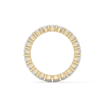 Full Eternity Wedding Band with 3.8 TCW Oval Cut Moissanite – Yellow, White, or Rose Gold