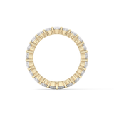 Full Eternity Wedding Band with 3.8 TCW Oval Cut Moissanite – Yellow, White, or Rose Gold