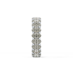 Full Eternity Wedding Band with 3.8 TCW Oval Cut Moissanite – Yellow, White, or Rose Gold