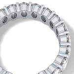 Full Eternity Wedding Band with 3.8 TCW Oval Cut Moissanite – Yellow, White, or Rose Gold