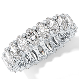Full Eternity Wedding Band with 3.8 TCW Oval Cut Moissanite – Yellow, White, or Rose Gold