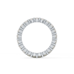 Full Eternity Wedding Band with 3.8 TCW Oval Cut Moissanite – Yellow, White, or Rose Gold