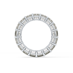 Full Eternity Wedding Band with 10.23 TCW Emerald Cut Moissanite – Yellow, White, or Rose Gold