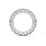 Full Eternity Wedding Band with 10.23 TCW Emerald Cut Moissanite – Yellow, White, or Rose Gold