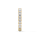 Half Eternity Wedding Band with 1.83 TCW Round Cut Moissanite – Yellow, White, or Rose Gold