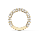 Half Eternity Wedding Band with 1.83 TCW Round Cut Moissanite – Yellow, White, or Rose Gold