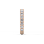 Half Eternity Wedding Band with 1.83 TCW Round Cut Moissanite – Yellow, White, or Rose Gold