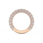 Half Eternity Wedding Band with 1.83 TCW Round Cut Moissanite – Yellow, White, or Rose Gold