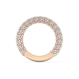 Half Eternity Wedding Band with 1.83 TCW Round Cut Moissanite – Yellow, White, or Rose Gold