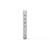 Half Eternity Wedding Band with 1.83 TCW Round Cut Moissanite – Yellow, White, or Rose Gold