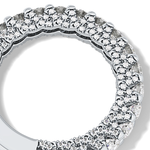 Half Eternity Wedding Band with 1.83 TCW Round Cut Moissanite – Yellow, White, or Rose Gold