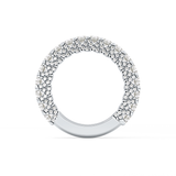 Half Eternity Wedding Band with 1.83 TCW Round Cut Moissanite – Yellow, White, or Rose Gold