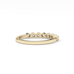 Half Eternity Wedding Band with 0.47 TCW Round Cut Moissanite – Yellow, White, or Rose Gold