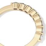 Half Eternity Wedding Band with 0.47 TCW Round Cut Moissanite – Yellow, White, or Rose Gold