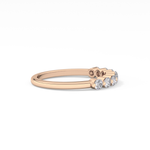 Half Eternity Wedding Band with 0.47 TCW Round Cut Moissanite – Yellow, White, or Rose Gold