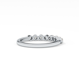 Half Eternity Wedding Band with 0.47 TCW Round Cut Moissanite – Yellow, White, or Rose Gold