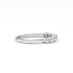 Half Eternity Wedding Band with 0.47 TCW Round Cut Moissanite – Yellow, White, or Rose Gold