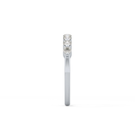 Half Eternity Wedding Band with 0.47 TCW Round Cut Moissanite – Yellow, White, or Rose Gold