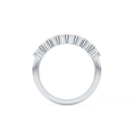 Half Eternity Wedding Band with 0.47 TCW Round Cut Moissanite – Yellow, White, or Rose Gold