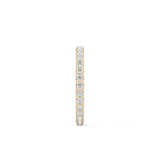Full Eternity Wedding Band with 0.59 TCW Round Cut Moissanite – Yellow, White, or Rose Gold