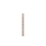 Full Eternity Wedding Band with 0.59 TCW Round Cut Moissanite – Yellow, White, or Rose Gold