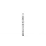 Full Eternity Wedding Band with 0.59 TCW Round Cut Moissanite – Yellow, White, or Rose Gold