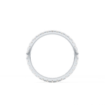 Full Eternity Wedding Band with 0.59 TCW Round Cut Moissanite – Yellow, White, or Rose Gold